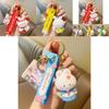 Cute Bunny Keychain Resin Material Fashionable Bag Accessory For Couples