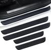 Car Door Threshold Protection, 4PCS Door Edge Step Dust Shield Cover, Car/SUV Universal Rubber Scratch Resistant Exterior Accessories