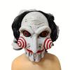 Latex Head Mask Halloween Spooky Performance Props Holiday Party Decoration Props Party Halloween Costume Horror Clown Saw Mask
