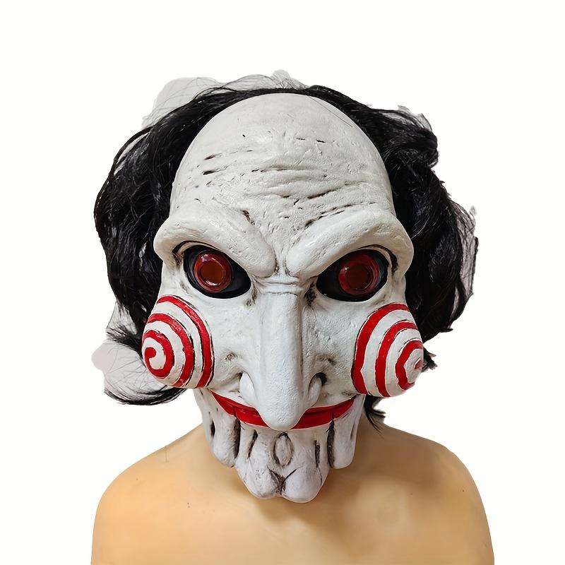 Latex Head Mask Halloween Spooky Performance Props Holiday Party Decoration Props Party Halloween Costume Horror Clown Saw Mask