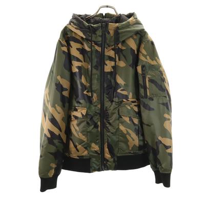 Camouflage Pattern Batting Jacket S Khaki and Others Camouflage Men's Used