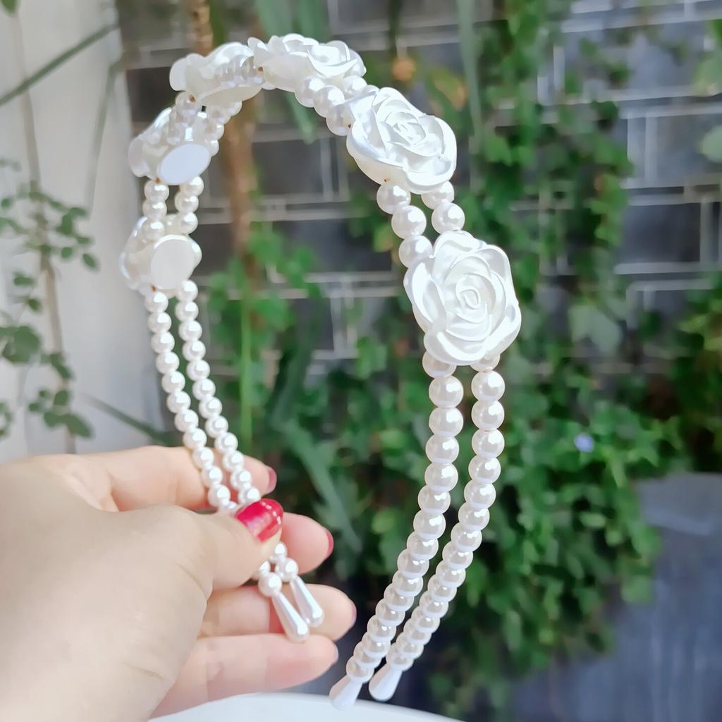 Hairbands for Women, Summer Headbands, Summer Hairpins, Internet Famous, High-end, Versatile, French Retro Hair Tie Headpiece