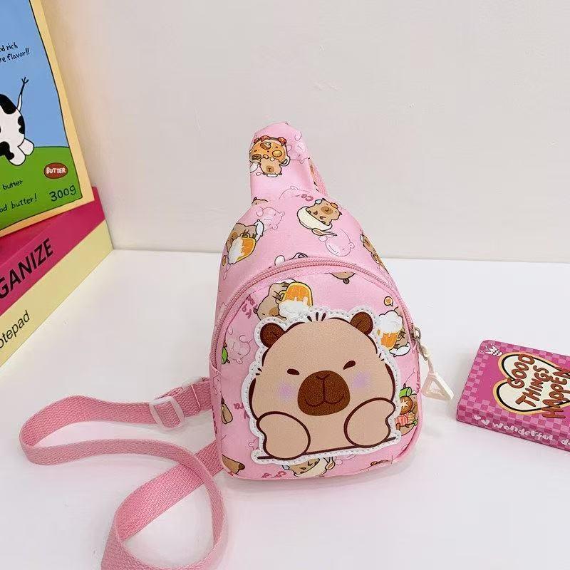 Cute Cartoon Children's Backpack: Trendy Casual Small Bag for Kindergarten Girls - Crossbody or Chest Style