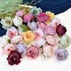 20/50pcs Artificial Flowers Silk Peony Wedding Bridal Garland Home Vase Table Party Scrapbook Brooch DIY Gift Box Car Decoration