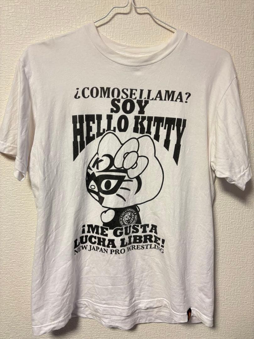New Japan Pro-Wrestling Hello Kitty Lucha Libre T- Size L Unisex T-Shirt L