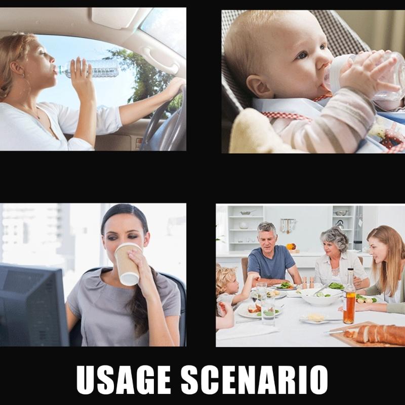 Easy Carry Electric Beverage Mug with Quick Hot & Cold Function Vehicles Cup Warmer & Cooling for Commuting & Long Drives