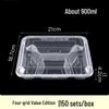 Morona Disposable 4-Compartment Meal Prep Containers