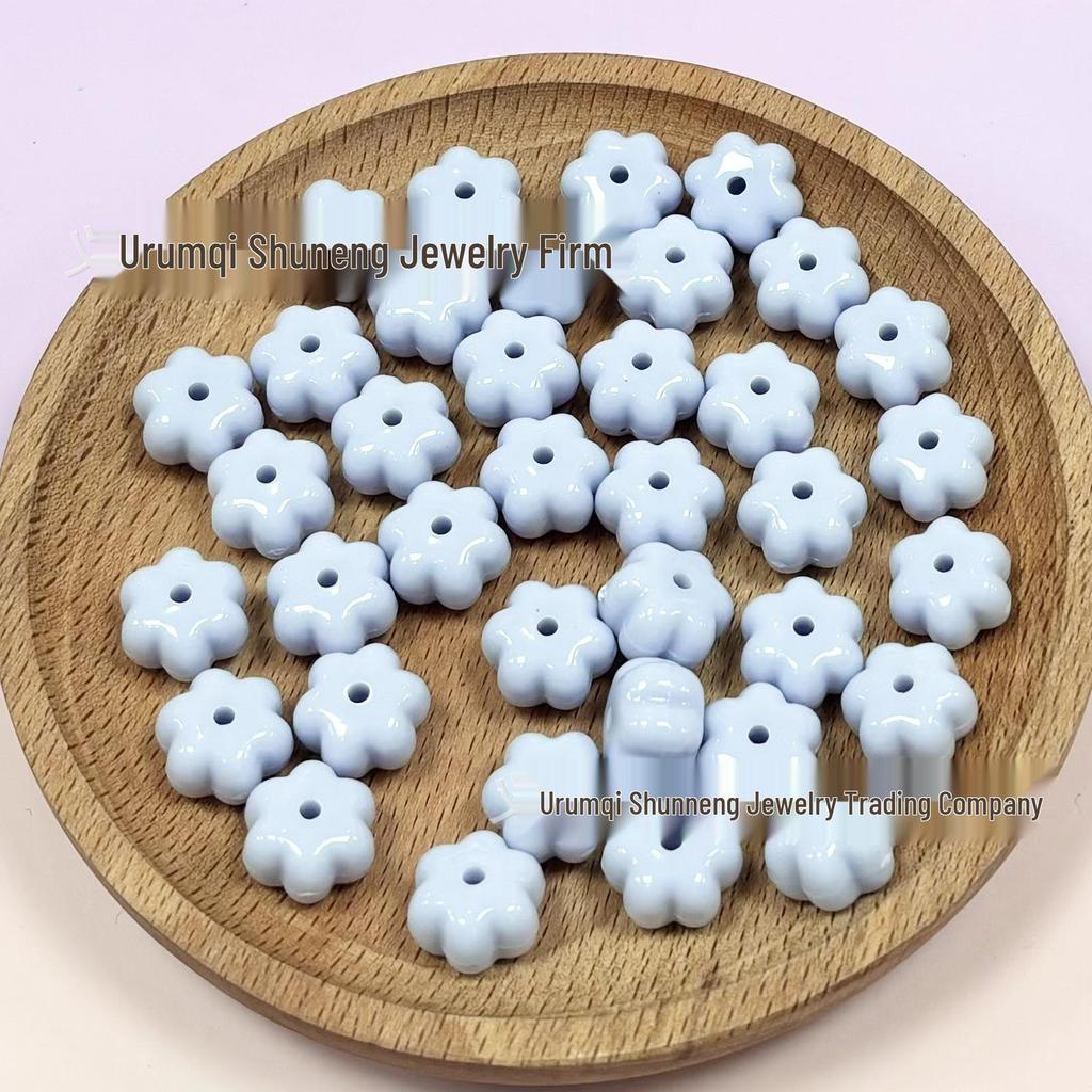 Acrylic Halloween Pumpkin and Flower Beads for DIY Bracelets and Phone Chains
