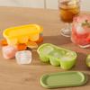 Silicone Ice Cube Tray Three Compartment Twist Release Ice Mold Food BPA-free Grade Safe Ice Cube Maker