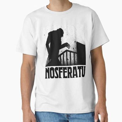 Nosferatu Classic T Shirt Vintage Slightly Unisex Comfortable Casual Streetwear Designer Clothes Stretched Breathable
