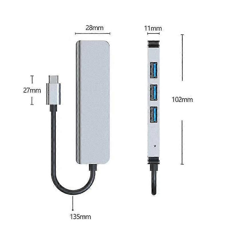 High Speed Trans 4 In 1 -funct Usb C Doc Stat Wi Yanlieso