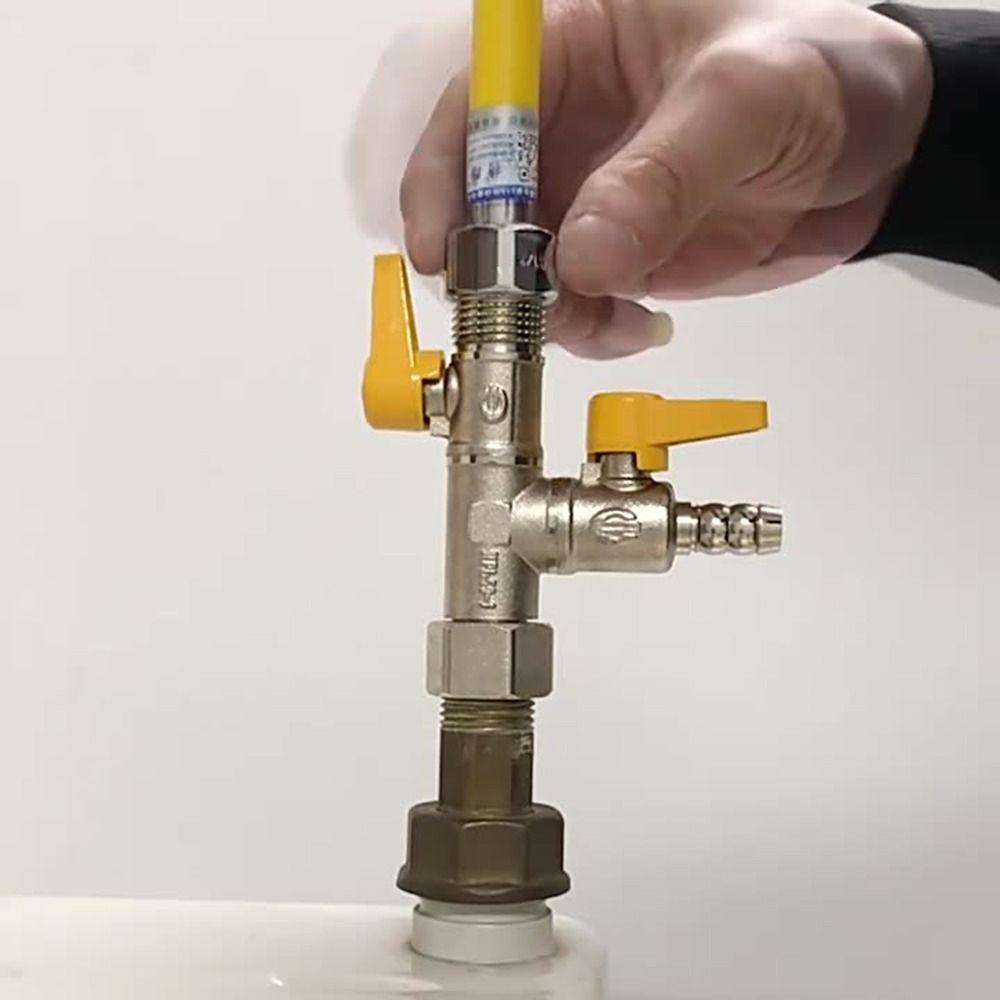 1/2" Racord Barb Furtun Alamă Supapă Deviatoare 2/3 Comutator 3 Căi Supapă de Închidere Racord Barb Furtun Țeavă Furtun Acasă