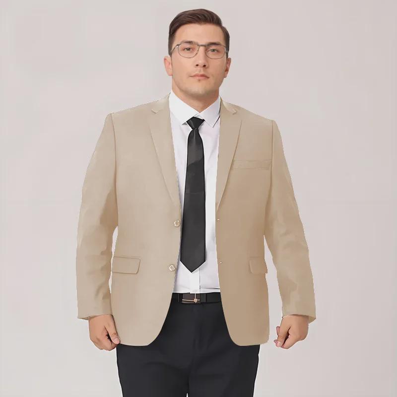 Men's Plus Size Black Suit: Business, Formal, Casual, or Wedding Wear