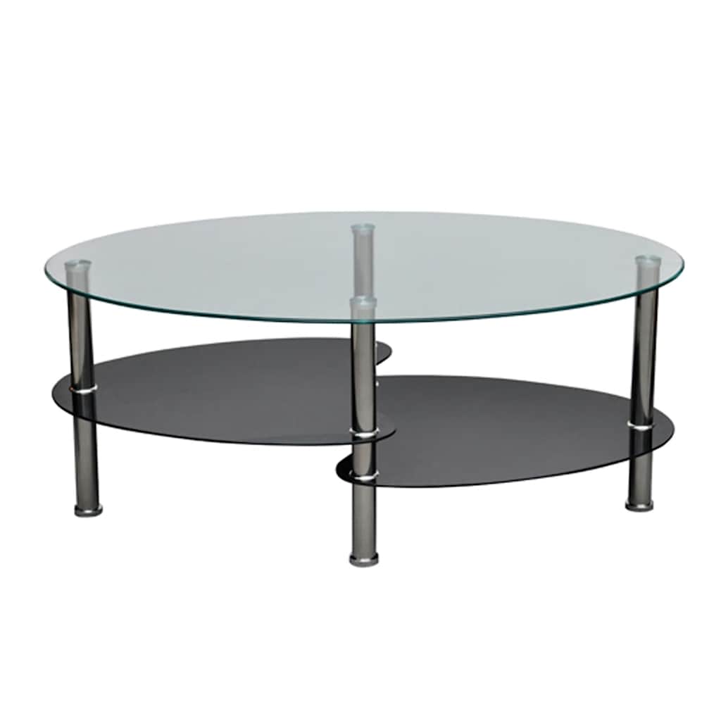 Vidaxl Coffee Table with Exclusive Shape, Black