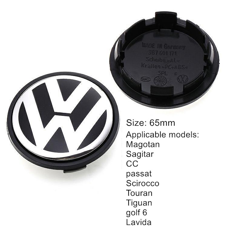 W1314PCS 56mm 65mm Car Wheel Center Hub Caps Cover for VW Volkswagen Golf Polo Passat Touran Jetta accessories