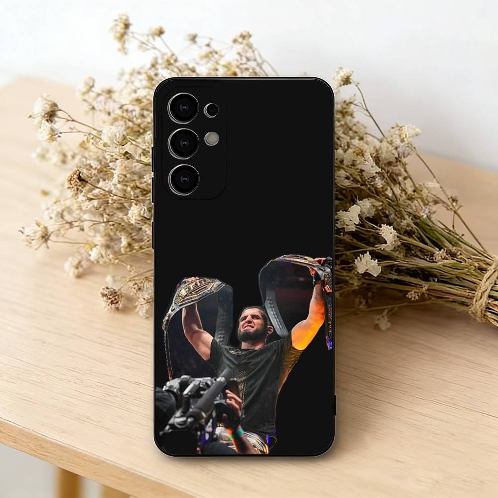 

L-Islam M-Makhachev P4P Phone Case Black Silicone Soft For Samsung S25,S24,S21,S22,S23,S30,Ultra,S20,Plus,Fe,Lite Samsung S25Plus
