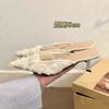 2026 Summer Concise Pointed Toe Women Slippers Fashion High Heels Party Pumps Mules Slide Shoes