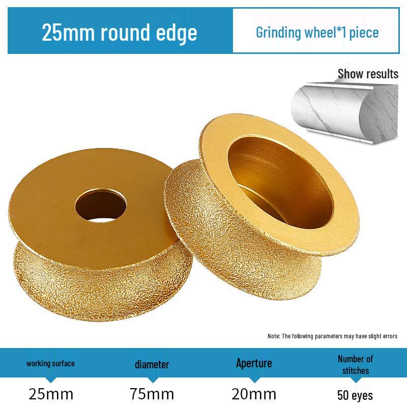 Stone Grinding Wheel for Marble & Granite: Chamfering, Grooving, Rounding, Arc Angle Grinder Head