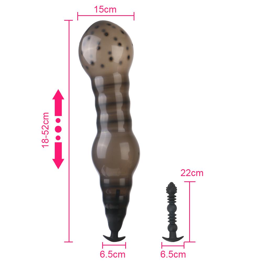 Spikes Aufblasbare Anal Perlen Für Frauen Vaginal Dilatator Männer Butt Plug Expander 18-52 cm Große Dildos Weibliche masturbator Sex Spielzeug