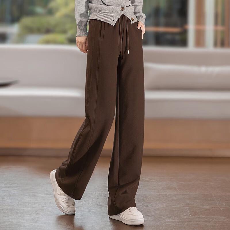 Sibaishe Women's High-Waisted Wide-Leg Casual Pants