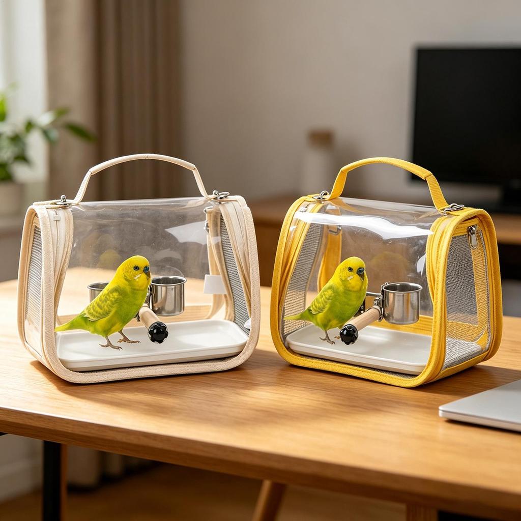 Bird Carrier Transport Tote With Perch For Bird Parakeet Carrier Bag For Parrot Parakeet Cockatiel Conure Cockatoo Outdoor