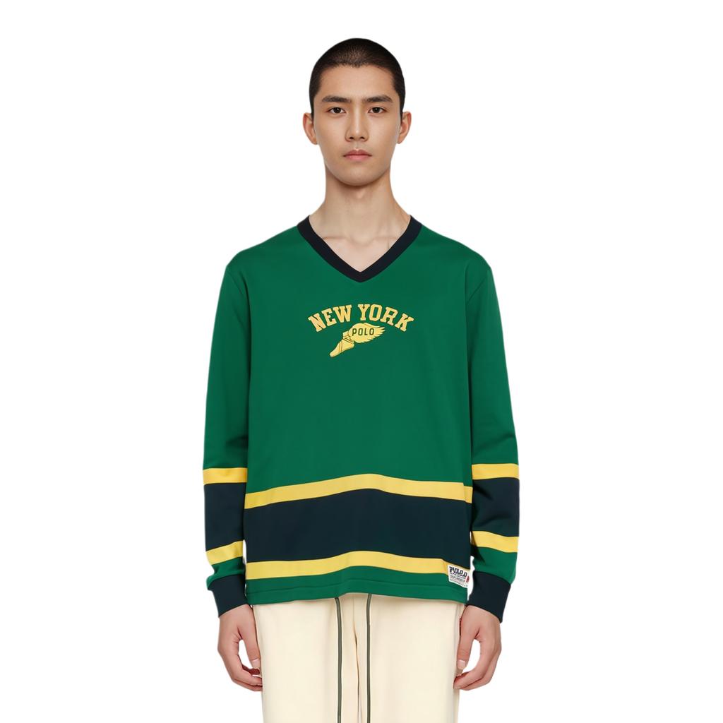 Polo Ralph Lauren Letter Print Casual Long Sleeve Sweatshirt Men sweatshirt Green 710878894-002