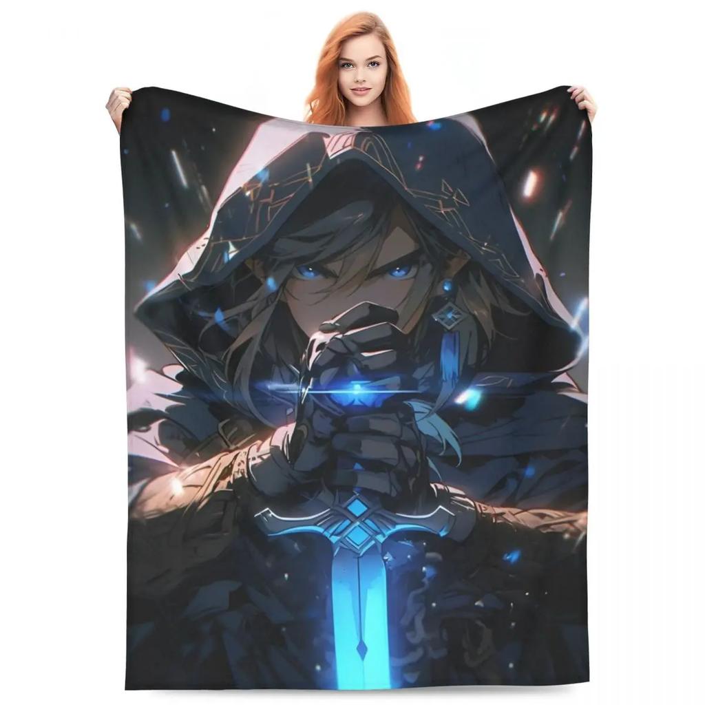 The Legend Of Zeldaed Breath Of The Wild Live Blanket Fuzzy Novelty Warm Throw Blankets for Chair Covering Sofa Spring Autumn