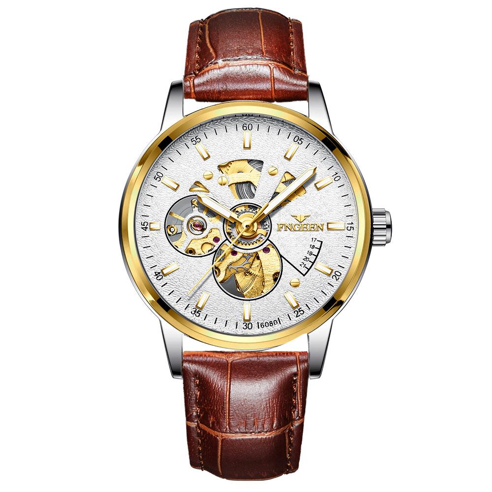 Watch Men's Mechanical Watch Fully Automatic Hollow Student Tide 2025 New Men's Watch