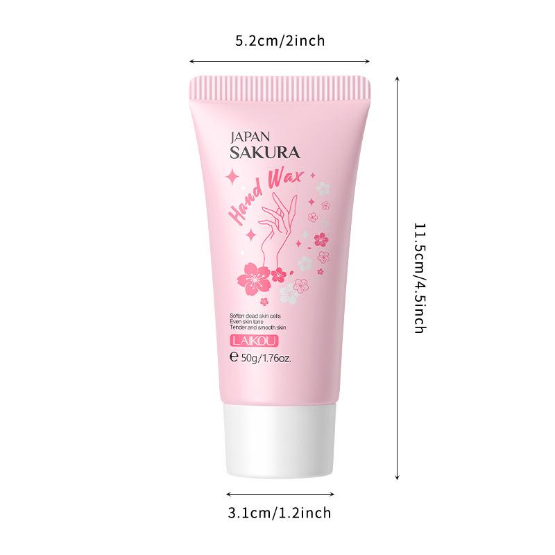 LAIKOU Sakura Exfoliating Hand Wax 50g – Moisturizing & Nourishing Hand Care