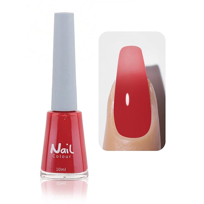 Oil-based Nail Polish Non-peeling Non-bake Fast-drying Lasting Nude Color Transparent Nail Salon Full Set of Nail Polish
