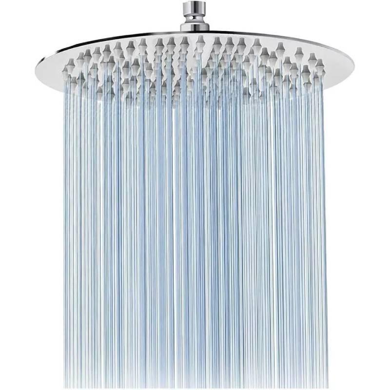 C Bristan 200mm Abs Ultrathin Round Fixed Head Shower Head Bathe Tool Bathroom