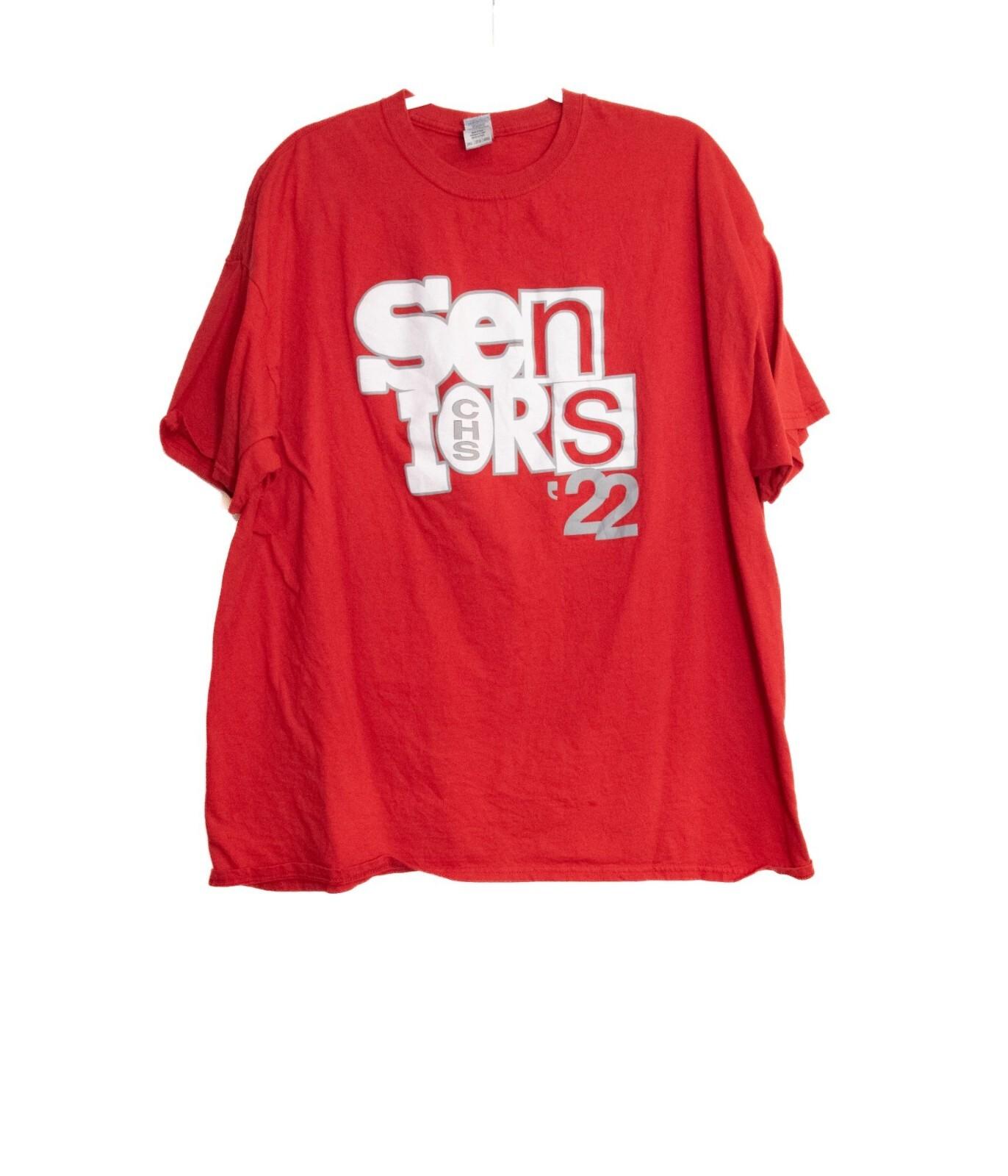 Red CHS Seniors 22 Graphic T-Shirt 2XL L