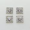 New 10pcs/lot 10mm Square Diamante Rhinestone Buttons Flat Back Embellishment Wedding Decoratio Button