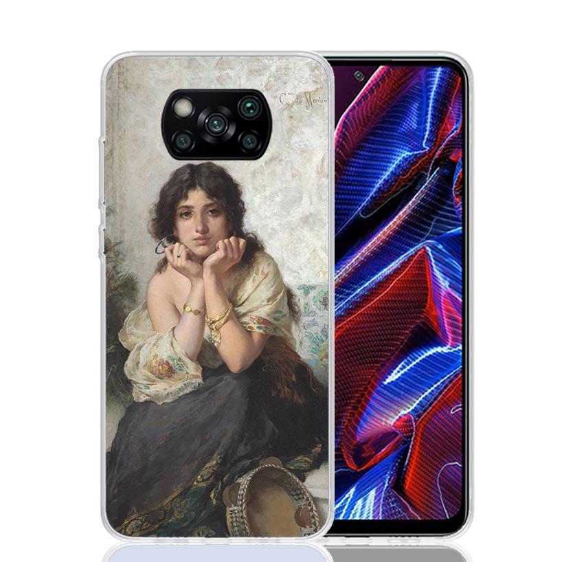 Paint Art Renaissance Phone Case For Xiaomi Poco X7 X6 X5 Pro F7 Ultra Redmi 15C 15 13 13C 12 12C 10 10A 10C 9 9A 9C 9T Cover Po