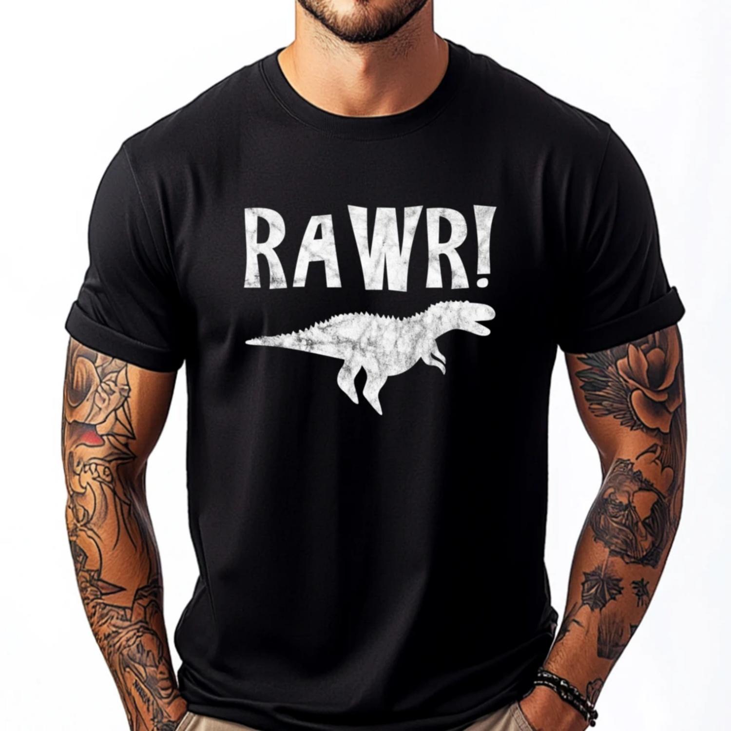 

Rawr Designer T Shirt Men Anime T Shirts Graphic Cotton Short Sleeve Luxury Clothing Breathable Printed Happy New Years S чёрный