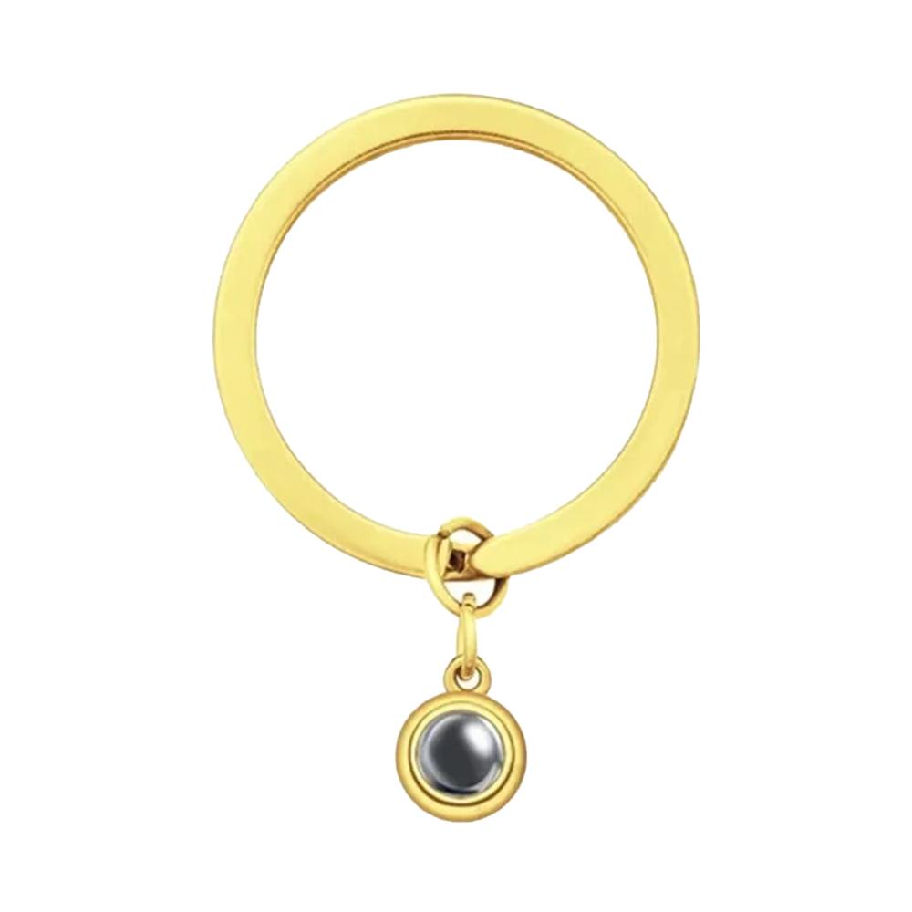 Customized Photo Keyring For Women Stainless Steel Personized Photo Pendat Keychain Memory Key Ring Commonly&Commonly