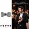 Corbata de cuello ajustable Lazo brillante Corbata de cristal con purpurina formal Ocasión de banquete