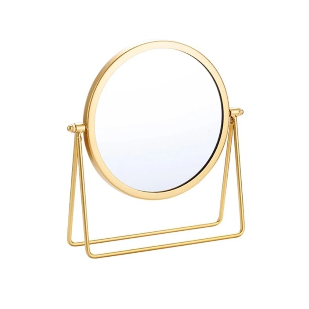 European-style Metal Makeup Mirror High-definition Dormitory Beauty Mirror  Household