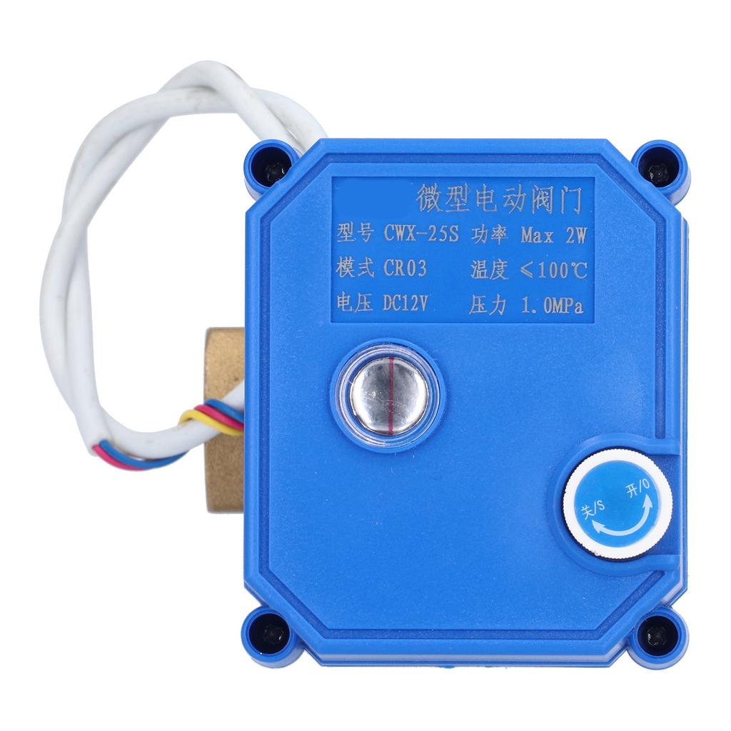 Elektrisches Kugelhahn Messing Motorisiert Mini DN15 1/2 Zoll DC12V 3-Draht Setup Zubehör
