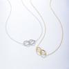 Mlluki 925 Sterling Silver 14K Gold Plated Irregular Twisted Pendant Necklace for Women
