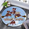 Custom Name,The Worst Witch Pattern Round rug,Carpet Rug for Living Room Bedroom Playroom ,Non-slip Floor Mat,Holiday Gifts and Birthday Gifts.