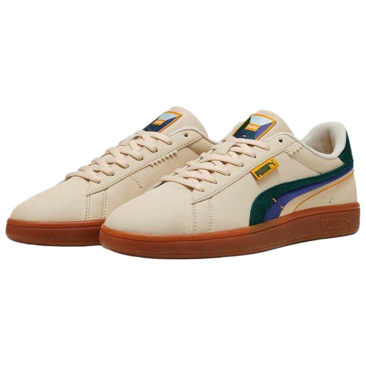 New PUMA Smash 3.0 Low Top Skateboard Shoes Unisex Beige