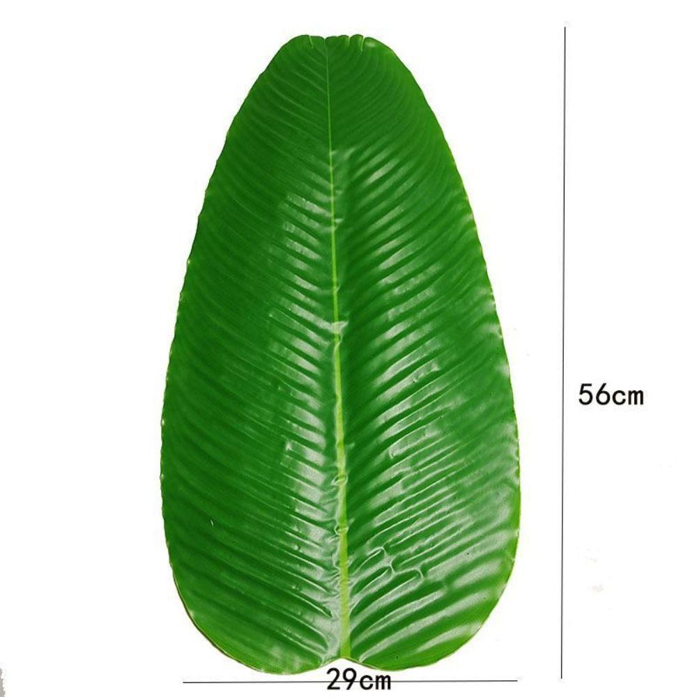 Tropical Faux Banana Leaf Large Drink Cup Coasters Fruits Plate  Home Garden Decor