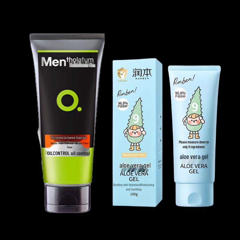 

Mentholatum Micro-Charcoal Cleanser & Aloe Vera Gel Set