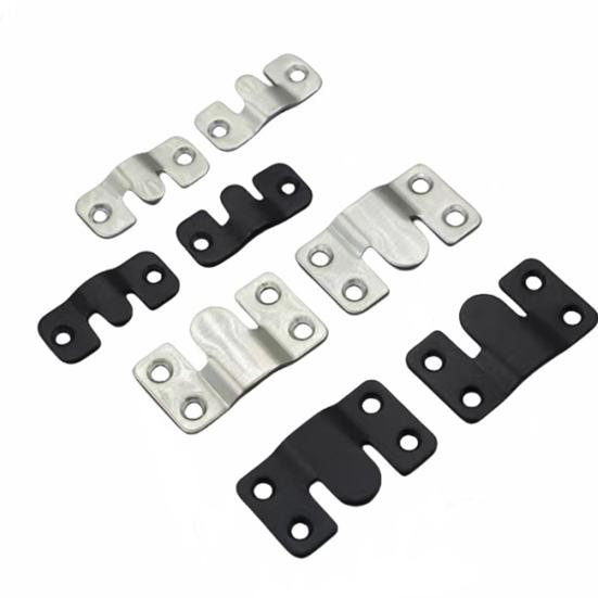 1 Wall Load-capacity Mounting Bracket Picture Pair Easy to Install Black