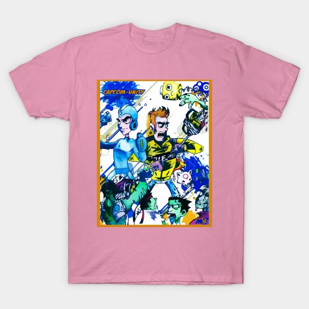 T-Shirt Damen Capcom Zombies Harajuku Print Kawaii T-Shirt Sommer Kurzarm Damen T-Shirt Top Tee