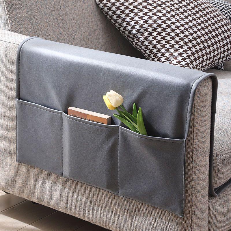 Technology Fabric Sofa Armrest Cover Fabric Anti Cat Scratch Dust-proof Protective Cover Light Luxury Faux Leather Storage Bag Waterproof Hand Towel