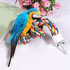 Colorful Parrot Rope Toy 40/80//105/200cm Parrot Stand Chewing Station Bird Perch for Cage  Parrot