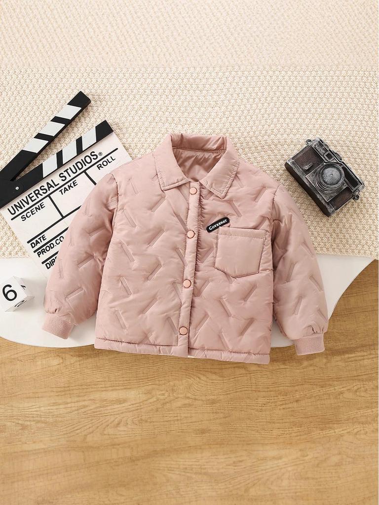Children's Thick Cotton-Padded Jacket for Autumn/Winter - Warm School Uniform