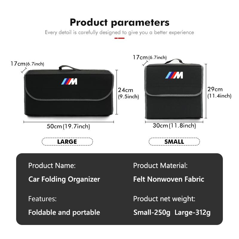 XWDS7 For BMW Car Trunk Storage Box Organizer Foldable Stowing Tidying Container Bags E93 F10 F20 F30 F40 F15 F25 F26 F31 F49 F86 M3